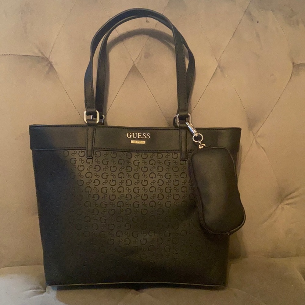 Brand NEW - Guess Tote Bag - 2 piece set - Black